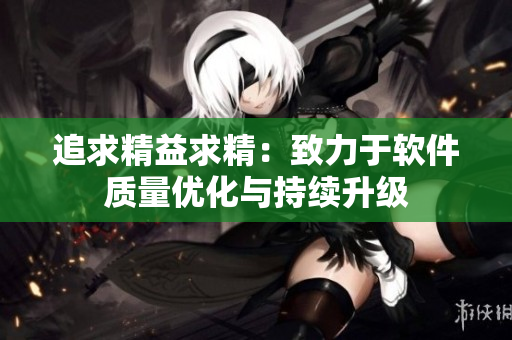 追求精益求精：致力于软件质量优化与持续升级