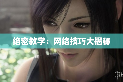 绝密教学：网络技巧大揭秘