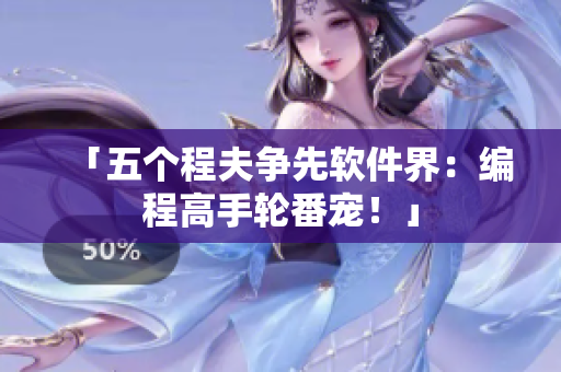 「五个程夫争先软件界：编程高手轮番宠！」