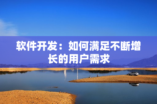 软件开发：如何满足不断增长的用户需求