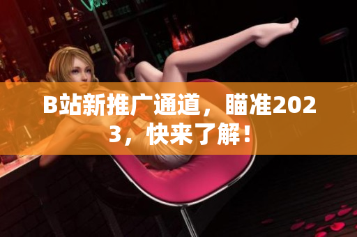 B站新推广通道，瞄准2023，快来了解！