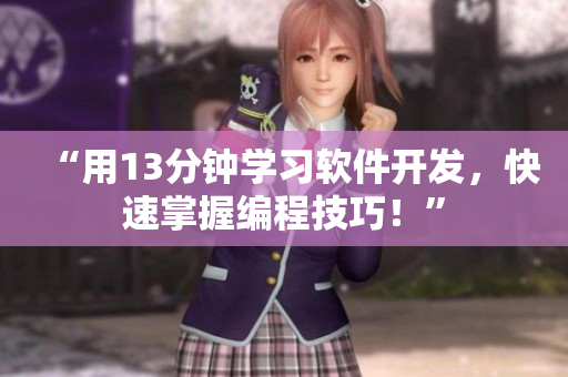 “用13分钟学习软件开发，快速掌握编程技巧！”
