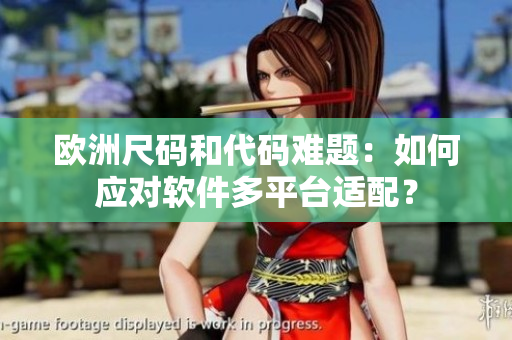 欧洲尺码和代码难题：如何应对软件多平台适配？