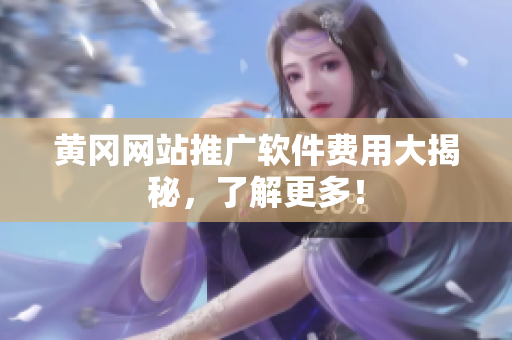 黄冈网站推广软件费用大揭秘，了解更多！