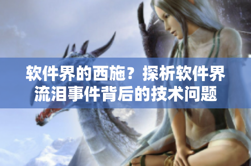 软件界的西施？探析软件界流泪事件背后的技术问题