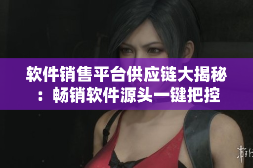软件销售平台供应链大揭秘：畅销软件源头一键把控
