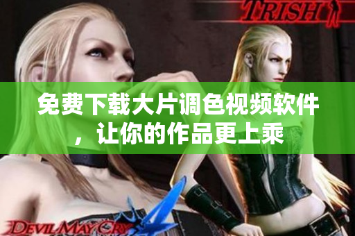 免费下载大片调色视频软件，让你的作品更上乘