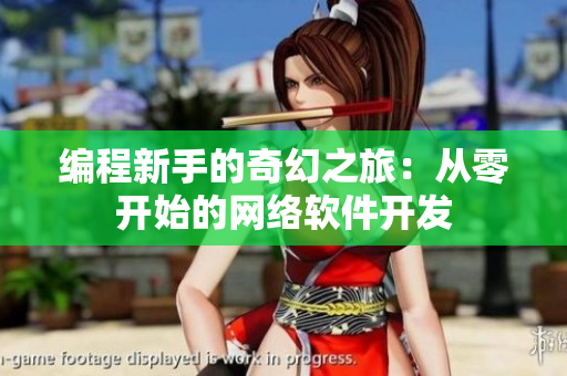 编程新手的奇幻之旅：从零开始的网络软件开发