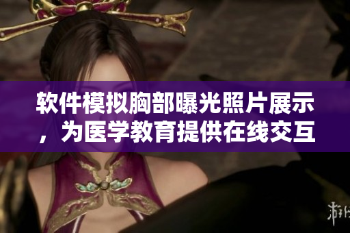 软件模拟胸部曝光照片展示，为医学教育提供在线交互体验