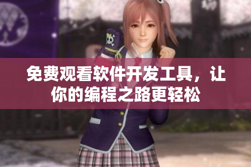 免费观看软件开发工具，让你的编程之路更轻松