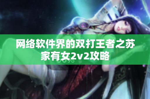 网络软件界的双打王者之苏家有女2v2攻略