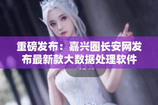 重磅发布：嘉兴圈长安网发布最新款大数据处理软件