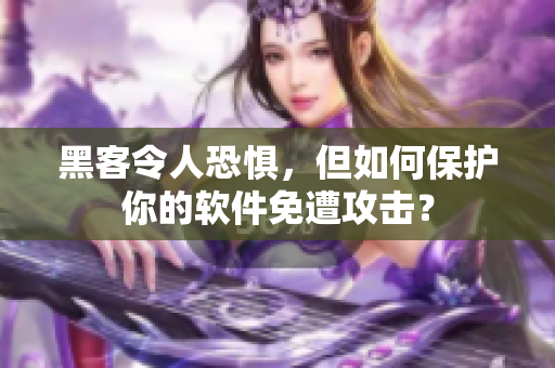 黑客令人恐惧，但如何保护你的软件免遭攻击？