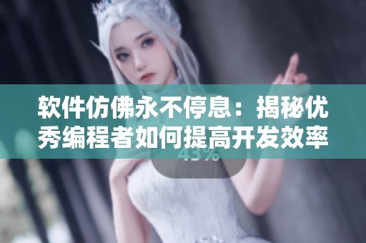 软件仿佛永不停息：揭秘优秀编程者如何提高开发效率