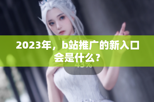 2023年，b站推广的新入口会是什么？