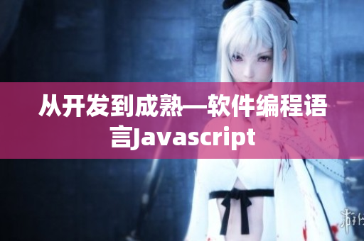 从开发到成熟—软件编程语言Javascript