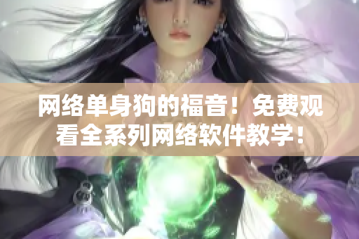 网络单身狗的福音！免费观看全系列网络软件教学！