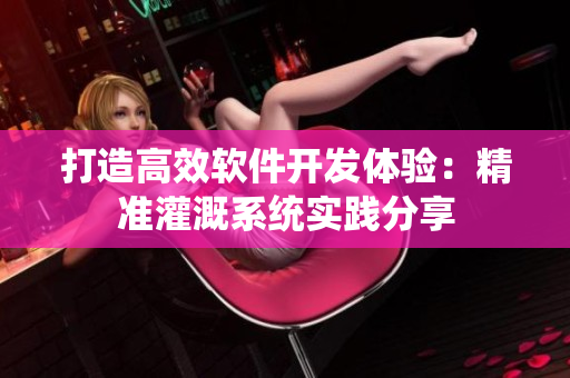 打造高效软件开发体验：精准灌溉系统实践分享