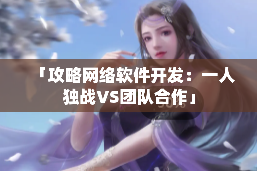 「攻略网络软件开发：一人独战VS团队合作」