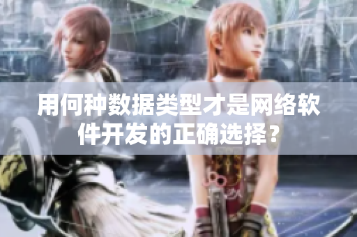 用何种数据类型才是网络软件开发的正确选择？