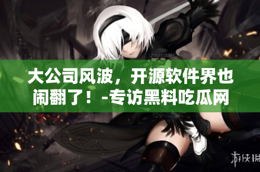 大公司风波，开源软件界也闹翻了！-专访黑料吃瓜网