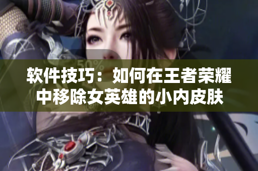 软件技巧：如何在王者荣耀中移除女英雄的小内皮肤
