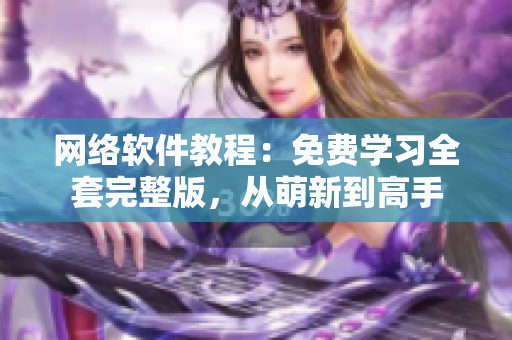 网络软件教程：免费学习全套完整版，从萌新到高手