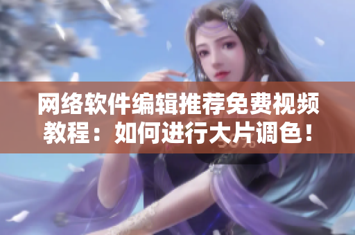 网络软件编辑推荐免费视频教程：如何进行大片调色！