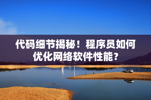 代码细节揭秘！程序员如何优化网络软件性能？