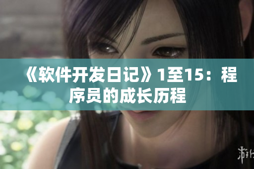 《软件开发日记》1至15：程序员的成长历程