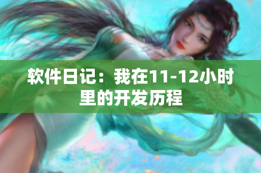 软件日记：我在11-12小时里的开发历程
