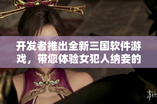 开发者推出全新三国软件游戏，带您体验女犯人纳妾的纷争