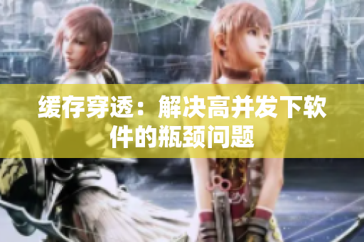 缓存穿透：解决高并发下软件的瓶颈问题
