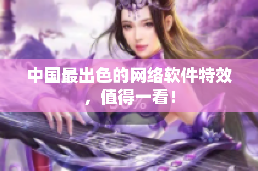 中国最出色的网络软件特效，值得一看！