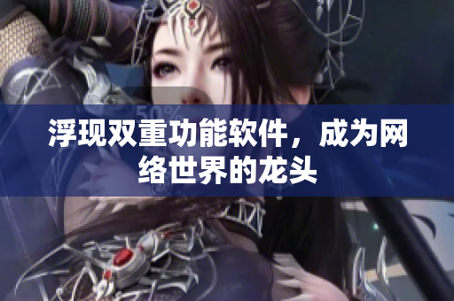 浮现双重功能软件，成为网络世界的龙头
