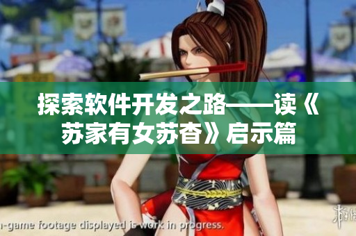 探索软件开发之路——读《苏家有女苏杳》启示篇