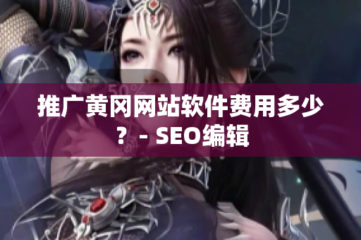 推广黄冈网站软件费用多少？- SEO编辑