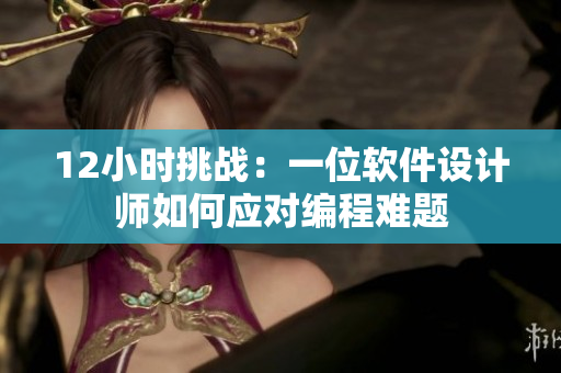 12小时挑战：一位软件设计师如何应对编程难题