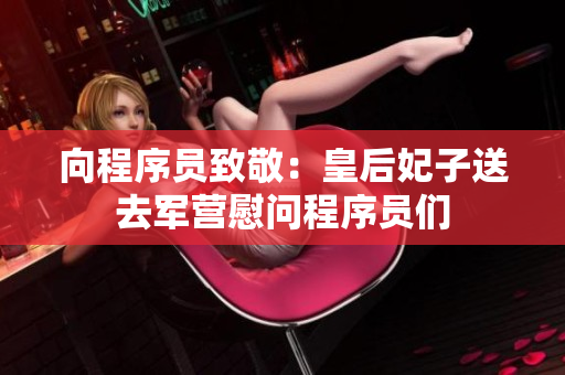 向程序员致敬：皇后妃子送去军营慰问程序员们