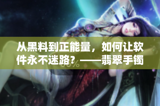 从黑料到正能量，如何让软件永不迷路？——翡翠手镯启示录