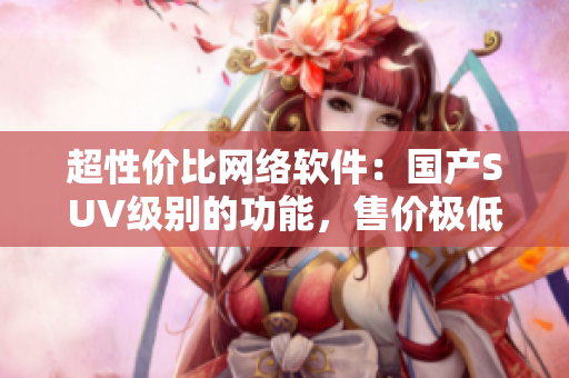 超性价比网络软件：国产SUV级别的功能，售价极低