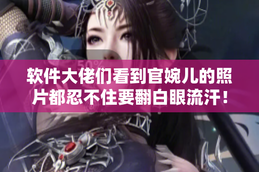 软件大佬们看到官婉儿的照片都忍不住要翻白眼流汗！