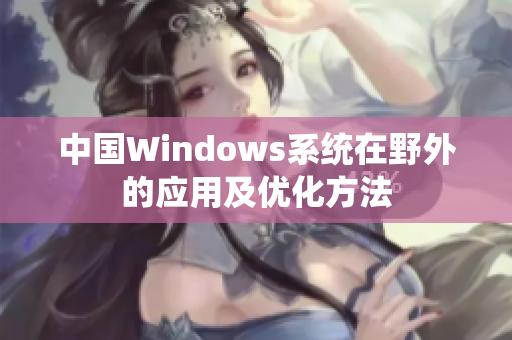 中国Windows系统在野外的应用及优化方法