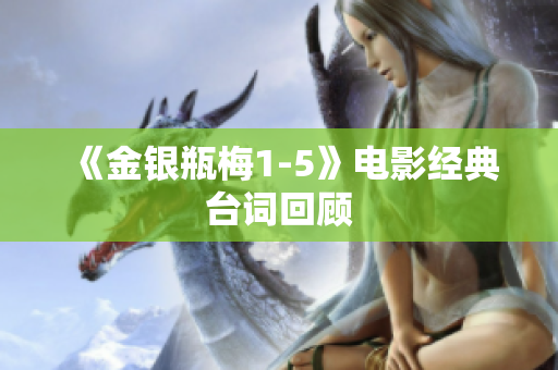 《金银瓶梅1-5》电影经典台词回顾