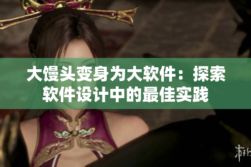 大馒头变身为大软件：探索软件设计中的最佳实践
