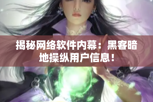 揭秘网络软件内幕：黑客暗地操纵用户信息！