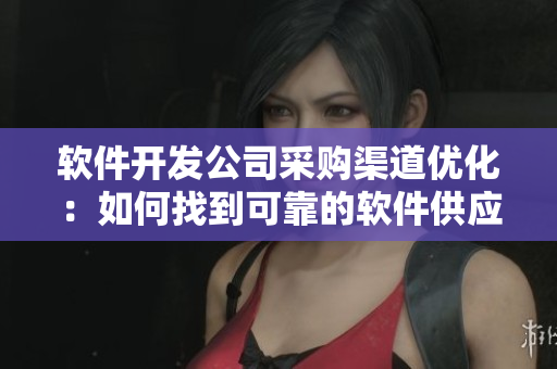 软件开发公司采购渠道优化：如何找到可靠的软件供应商？