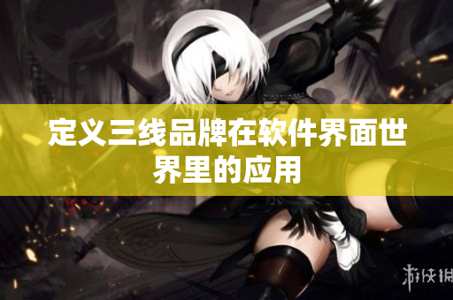 定义三线品牌在软件界面世界里的应用
