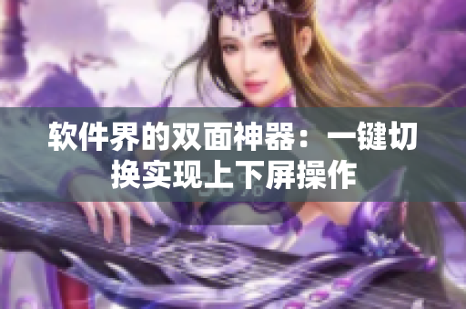 软件界的双面神器：一键切换实现上下屏操作