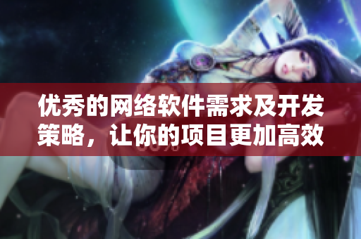 优秀的网络软件需求及开发策略，让你的项目更加高效